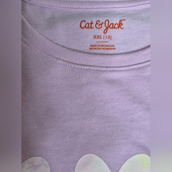 Girls Light Violet Cat and Jack Top - Picture 4 of 8